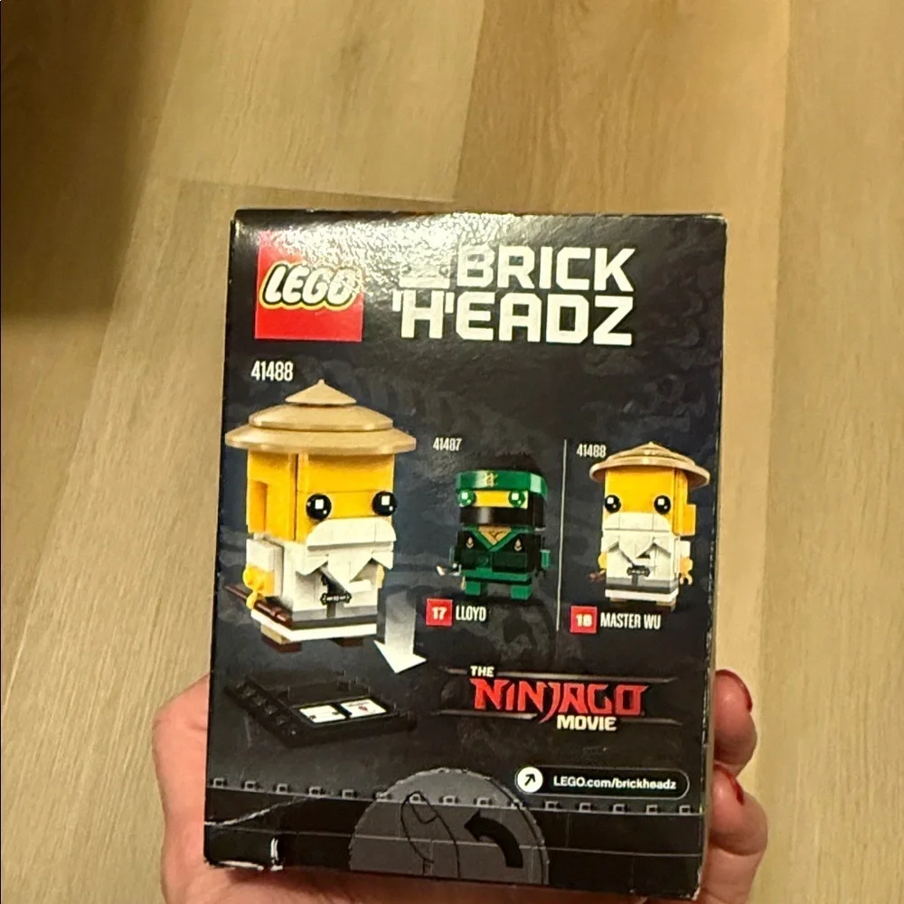 Lego Brick Headz ninjago Master Wu set 41488 new in sealed box 89 pieces rare